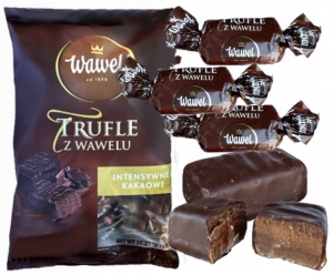 TRUFLE w Czekoladzie Cukierki Rumowe Z Alkoholem Wawel 1kg