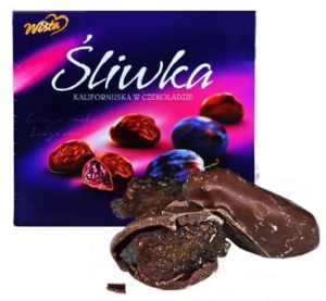 Śliwka Kalifornijska w Czekoladzie Śliwki Wisła 1,8kg