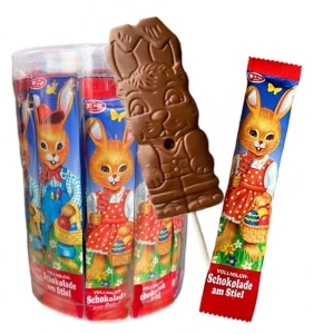 Lizak Czekoladowy ZAJĄC Wielkanocny TUBA RAKPOL 45x15g