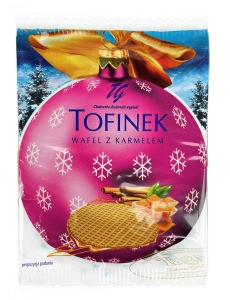 Wafel TOFINEK Świąteczny z Nadzieniem Karmelowym TAGO 40g