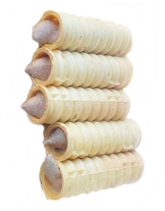 Rurka Waflowa z Nadzieniem PRALINOWYM Sękacz z Kremem PRL SOFT 300g (1)