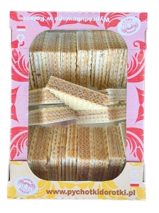 WAFELKI DOMOWE Przekładane Kremem KRÓWKA Pischinger Wafle SOFT 500g
