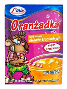 Oranżadka w Proszku OWOCE TROPIKALNE Musująca PRL Emix 16g