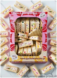 Wafle Z PIANKĄ I GALARETKĄ Wafelki Pischinger SOFT 500g