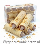 Rurka Waflowa z Nadzieniem PRALINOWYM Sękacz z Kremem PRL SOFT 300g