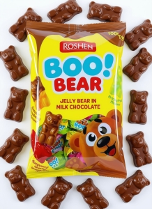 Cukierki BOO BEAR Galaretki Misie Mix Smaków w Polewie Roshen 1kg
