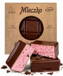 Mleczko Gnieźnieńskie MALINOWE w Czekoladzie PRL R.Wójcik 360g 