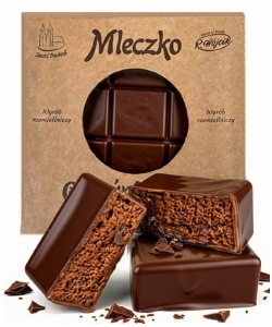 Mleczko Gnieźnieńskie CZEKOLADOWE w Czekoladzie PRL R.Wójcik 360g
