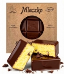 Mleczko Gnieźnieńskie CYTRYNOWE w Czekoladzie PRL R.Wójcik 360g 
