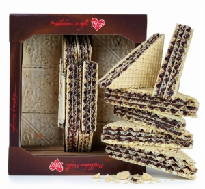 WAFLE SĄDECKIE Przekładane Kremem KAKAOWE Pischinger Wafelki KIER 500g