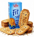 Ciastka Fit Zbożowe JAGODA Bez Dodatku Cukru SANTE 300g