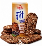 Ciastka Fit Zbożowe KAKAOWE Bez Dodatku Cukru SANTE 300g