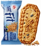 Ciastka Fit Zbożowe JAGODA Bez Dodatku Cukru SANTE 50g