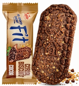 Ciastka Fit Zbożowe KAKAOWE Bez Dodatku Cukru SANTE 50g