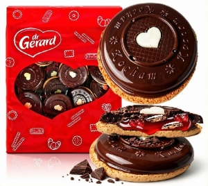 Ciastka PASJA z Nadzieniem i Czekoladą WIŚNIA Gerard 650g
