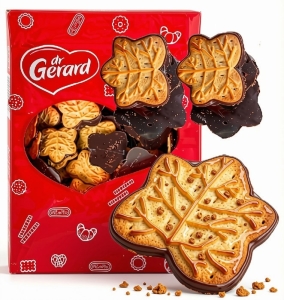 Ciastka LISTKI KRUCHE MAŚLANE Podlane dr Gerard 650g
