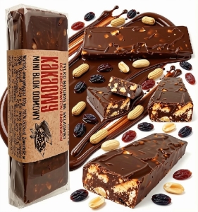 Blok KAKAOWY Mini z Bakaliami Przysmak PRL STANS 25 x 80g