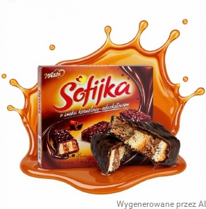 Czekoladki z Advocatem i Karmelem SOFIJKA Ciastka w Czekoladzie WISŁA 1,8kg