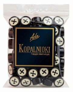 Cukierki KOPALNIOKI Śląski Przysmak Czarne PRL Ziołowe ADA 80g