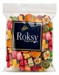Cukierki ROKSY Kolorowe Owocowe Karmelki PRL Deseniowe ADA 80g