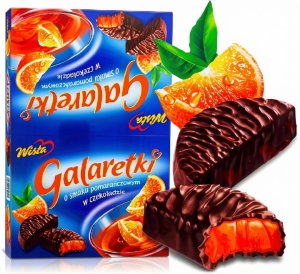 Galaretka POMARAŃCZOWA w Czekoladzie PRL Galaretki WISŁA 1,6kg