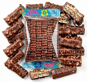Wafle z Kremem HAWAJKI Ciastka z Orzechami CUKRY NYSKIE 2,3kg
