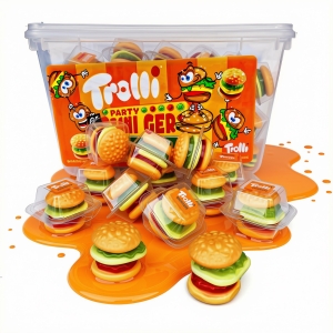 Żelki Owocowe MINI BURGER Party Hamburgery TROLLI 60 x 10g