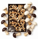 Ciastka Wesołe Grzybki MIX BIAŁO-CZARNE Mavespa 1kg