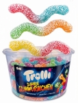 Żelki ROBAKI Sour Glowworms Kwaśne Owocowe Bez Glutenu TROLLI 150 x 7g