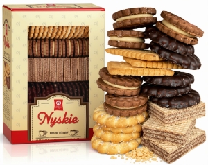 Ciastka MIESZANKA FAMILIJNA Mix Herbatniki Wafelki CUKRY NYSKIE 710g