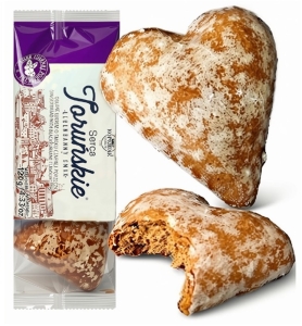 Pierniki Serca Toruńskie PORZECZKOWE Lukrowane Serduszka KOPERNIK 120g