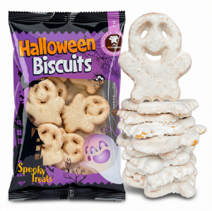 Ciastka Kruche DUSZKI Glazurowane Duch Halloween CELPOL 200g 