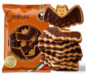 Ciastka Kruche WAMPIRKI z Kremem Halloween CELPOL 500g 