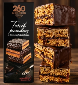 PREMIUM Torcik Piernikowy OWOCOWY Pierniki z Nadzieniem KOPERNIK 180g
