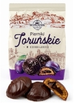 Pierniki Toruńskie ŚLIWKOWE w Czekoladzie z Nadzieniem Paczka Kopernik 150g
