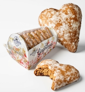 Pierniki Toruńskie SERCA LUKROWANE Serduszka KOPERNIK 160g