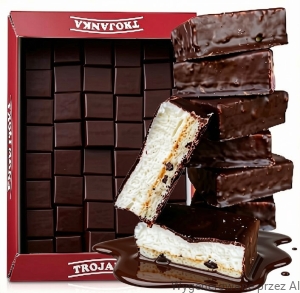 Kostka MORELOWA Z PIANKĄ Ciastka TROJANKA 2kg