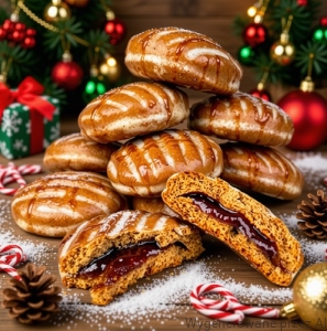 Pierniki w Lukrze PIERNIK SZKOTA z Nadzieniem Śliwkowym TAGO 800g