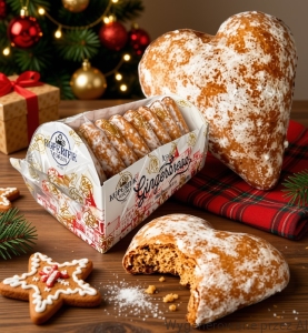 Pierniki Toruńskie SERCA LUKROWANE Serduszka KOPERNIK 160g