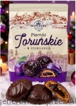 Pierniki Toruńskie ŚLIWKOWE w Czekoladzie z Nadzieniem Paczka Kopernik 150g