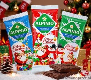 Czekolada Świąteczna ALPINIO Mleczna Mikołąj MILLANO 80g