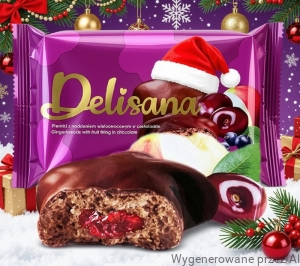 Pierniki Gwiazdki Nadziewane WIELOOWOCOWE Delicpol 200g