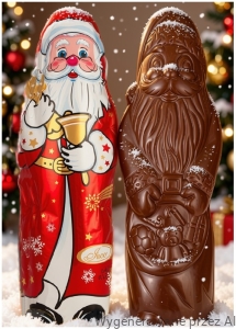 Figurka z Czekolady Mlecznej MIKOŁAJ Czekoladowy Mikołajki INCO 25x60g